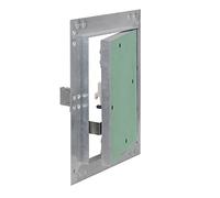 Wiltec Tapa de inspección 20 x 25 cm Puerta de inspección con marco de aluminio, abertura de inspección con inserción de cartón yeso de 12,5 mm, tapa de inspección para construcción en seco