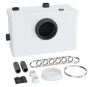 Wiltec Triturador sanitario 3/1 de 600 W con triturador, unidad de elevación aguas residuales hasta 10 m de altura con 3 entradas, para inodoro y ducha
