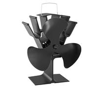 WilTec Ventilador de estufa con 3 aspas ventilador de chimenea 70-350°C accionado por calor sin corriente