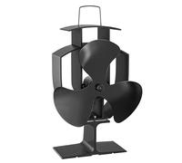 WilTec Ventilador de estufa con 3 palas ventilador de chimenea 50-300°C accionado por calor sin corriente