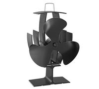 WilTec Ventilador de estufa con 3 palas ventilador de chimenea 60-350°C accionado por calor sin corriente