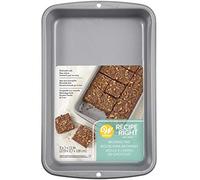 Wilton 03-3135 - Lata para galletas o brownies, antiadherente, 27,9 cm x 17,7 cm x 3,81 cm, acero