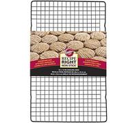 Wilton 03-3136 Estante de refrigeración, Receta Derecha, Antiadherente, 40,6 cm x 25,4 cm, Acero, Negro