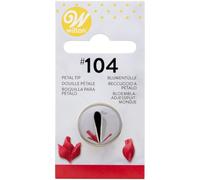 Wilton 104 RVS - Boquilla para manga pastelera (104 unidades, apta para lavavajillas, 104 pétalos)