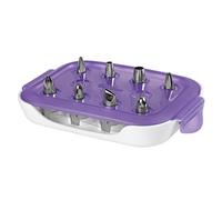 Wilton Set Iniciación Boquillas, Acero Inoxidable, Multicolor, 17.145 x 15.875 x 5.08 cm, 9 Unidades