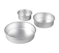 Wilton 2105-0472 Herramientas de Cocina, Aluminio, 4 x 2 in. (10.1 x 5.08 cm), 6 x 2 in. (15.2 x 5.08 cm) and 8 x 2 in. (20.3 x 5.08 cm)