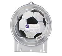 Wilton 2105-2044 Molde para Hornear, diseño de balón de fútbol, Aluminio, Multicolor, Centimeters