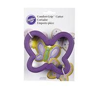 Wilton 2310-614 Decora Comfort-Grip-Juego de cortadores de Galletas, diseño de Mariposa, 10 x 4,5 cm, Acero Inoxidable, 5 cm