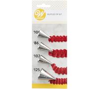 Wilton Pack de 4 boquillas para Volantes, Centimeters