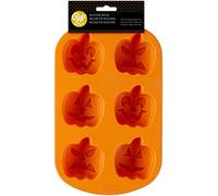 Wilton Brands Inc 2105-4939 - Molde de Silicona (6 cavidades), diseño de Calabaza de Halloween