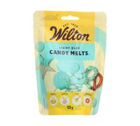 Wilton Candy Melts Azul Claro Caramelos para Derretir con Sabor Dulce y Cremoso para Moldear, Sumergir y Decorar, Optimas para Cake Pops, Dulces, Tartas y Postres Revestidos, 125 g