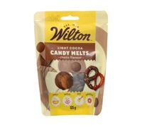 Wilton Candy Melts Cacao Claro Caramelos para Derretir con Sabor a Chocolate para Moldear, Sumergir y Decorar, Optimas para Cake Pops, Dulces, Tartas y Postres Revestidos, 125 g