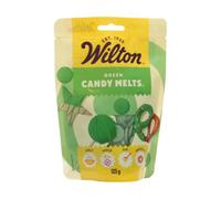 Wilton Candy Melts Verde Oscuro Caramelos para Derretir con Sabor Dulce y Cremoso para Moldear, Sumergir y Decorar, Optimas para Cake Pops, Dulces, Tartas y Postres Revestidos, 125 g