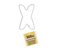Wilton Cortador de galletas Letter X: cortador de galletas de acero inoxidable, juego de cortadores de galletas para galletas, cortadores de galletas con números y letras - 7,5 cm