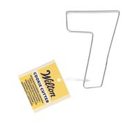 Wilton Cortador de galletas número 7: cortador de galletas de acero inoxidable, juego de cortadores de galletas para galletas, cortadores de galletas con números y letras - 7,8 cm