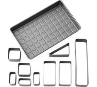 Wilton 03-3116 Countless Celebrations-Juego de moldes para Tartas con números y Letras, Antiadherente, 36,8 x 22,8 cm, Acero, Negro