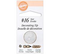 Wilton Decorating Tip Boquilla, #016 Open Star Carded | Boquilla de Acero Inoxidable Reutilizable para Decorar Tartas y Cupcakes, Apta para Lavavajillas