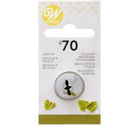 Wilton Decorating Tip Boquilla, #070 Leaf Carded | Boquilla de Acero Inoxidable Reutilizable para Decorar Tartas y Cupcakes, Apta para Lavavajillas