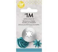 Wilton Decorating Tip Boquilla, #1M Open Star Carded | Boquilla de Acero Inoxidable Reutilizable para Decorar Tartas y Cupcakes, Apta para Lavavajillas