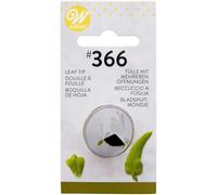 Wilton Decorating Tip Boquilla, #366 Leaf Carded | Boquilla de Acero Inoxidable Reutilizable para Decorar Tartas y Cupcakes, Apta para Lavavajillas