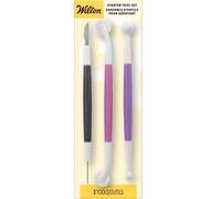 Wilton Fondant & Gum Paste Starter Tool Set, Herramientas de Modelado | Herramientas de Modelado para Fondant y Pasta de Flores, Herramienta de Bola, Para Decorar Tartas