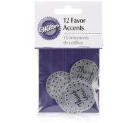 Wilton - Gracias Favor Accents - 12 Unidades