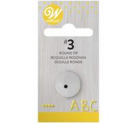 Wilton Boquilla para decoración, de Forma Redonda, Plateado, Centimeters