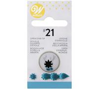 Wilton Numero 21 Boquilla Decoración, Acero Inoxidable, Metal, 3.2x3.81x7.52 cm
