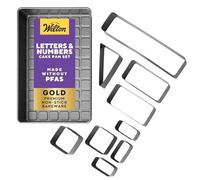 Wilton Molde Antiadherente para Hornear Tartas de Números Celebraciones ZOE, 2105-0801, Aleación, Multicolor, 38 x 23 x 5 cm