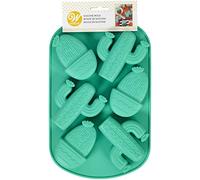 Wilton Molde de silicona 6 CAV PRT para fiesta de cactus 6 cavidades