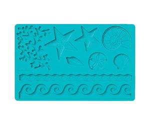 Wilton Molde para Fondant y Pasta de Goma, diseño Marino, Azul, Centimeters