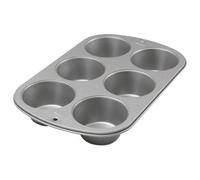 Wilton Molde para magdalenas Jumbo con receta correcta, antiadherente, 6 agujeros, 4.7cmx22.3cmx34.3 cm