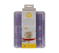 Wilton Moldes de galletas con alfabeto y números: cortadores de plástico para repostería de cocina, bricolaje, para cortar masa de galletas, fondant y mazapán