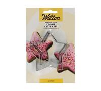 Wilton Nesting Cookie Cutter Star: cortador de galletas de acero inoxidable, juego de moldes para galletas, galletas, fondant decoraciones y mucho más - Set/3