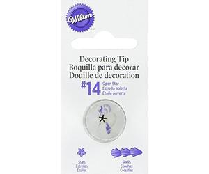 Wilton Numero14 Boquilla Decoración, Acero Inoxidable, Metal, 3.2x3.81x7.52cm