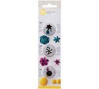 Wilton Set De Boquillas, Acero Inoxidable, Metal, 4.22x4.75x18.39 cm, 3 Unidades