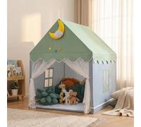 Wilwolfer Tienda de campaña Infantil con colchoneta: Tienda de Juegos para niños pequeños - Tiendas de campaña para Interiores y Exteriores, Casita de Princesas para niñas y niños (Verde)
