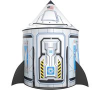 Wilwolfer Tienda de campaña para Jugar a los Cohetes, Fuerte Astronauta desplegable para niños, casa de Juegos Espacial de Interior y Exterior, Regalo de Aventura Espacial para niños de 3 a 8 años.