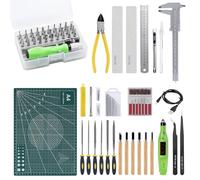 WiMas Gundam Model Tools Kit Hobby Model Tool Set Upgrade Model Basic Tools Craft Set with Electric Polishing Machine for Basic Model Building Crafts Repairing and Fixing, 109 Pcs