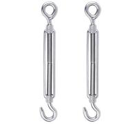 WiMas M10 - Tensor de cuerda de alambre de acero inoxidable 304, tensor de cuerda ajustable, paquete de 2