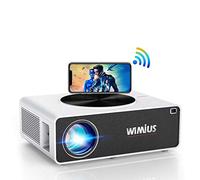 WiMiU Proyector de vídeo con WiFi HD nativo de 1920 x 1080P, de 7000 lúmenes, compatible con proyector LED 4K Dolby 300 pulgadas, compatible con smartphones, PC, PS4