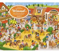 Wimmelkalender 2027: Kunst-Wandkalender mit Wimmelsuchbildern für die ganze Familie. Format 44 x 36 cm