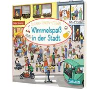 Wimmelspaß in der Stadt: Suchen Finden Zeigen | Detailreiche Bilder mit vielen Suchvignetten für neugierige Kinder ab 2