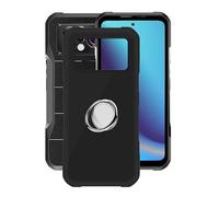 WIMSPEED Funda para Doogee V20 Pro (6.43 ") con 360° Rotación Anillo Soporte, Ultrafina Negro Premium Gel Case, TPU Bumper Suave Silicona Protector Carcasa para Doogee V20 Pro