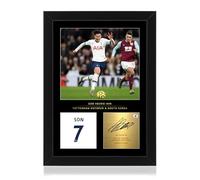 WIN FC Son Heung-min - Foto enmarcada tamaño A4, firma digital reproducida, regalo para los fanáticos de los Spurs