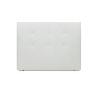 Win Rest Cabecero Aurora -Tapizado Polipiel Blanco, Acolchado Confort Camas de Alta Gama, Estructura de Madera, diseño Capitoné (para Camas de 80/90 Cm)