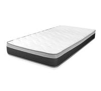 WIN REST Colchón 90 x 190 cm para Cama Individual Estándar, Firmeza Media, Altura 20 cm, Viscogel, Núcleo de Espuma de Alta Densidad, Espuma Perfilada, Antiácaros e Hipoalergénico, Young Foam