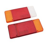 WINBST 2 Piezas LH & RH Luz Trasera Trasera Lenes Cubierta Reemplazo de plástico Conjunto de luz Trasera Adecuada para Iveco Eurocargo & Daily