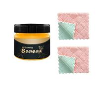 WINBST Cera de Cera de Madera Cera de Abeja Tradicional para Madera y Muebles Cera de Abeja para Limpiador de Madera y toallitas de Pulido para Muebles para embellecer y Proteger