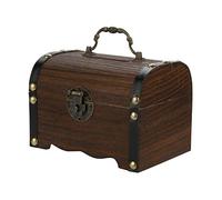 WINBST Cofre del Tesoro Cofre de Madera Caja Pirata Caja de Regalo Hucha Hucha Caja de Dinero Niños